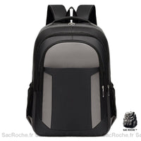 Sac à dos homme classique en cuir - modèle Gris - Sac Roche ™