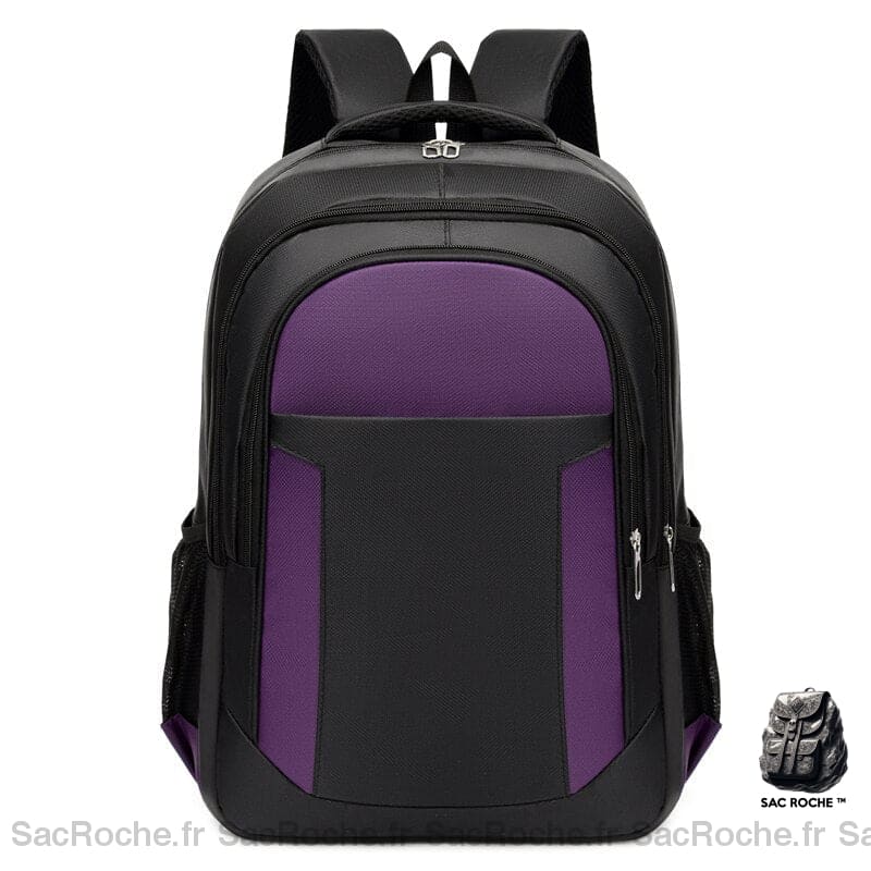 Sac À Dos Homme Classique En Cuir Violet