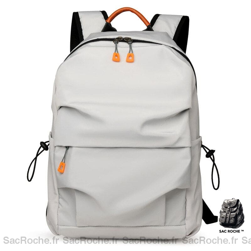 Sac À Dos Homme Compact Classique Gris Petit