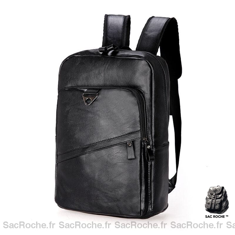 Sac À Dos Homme Cuir Marron Élégant Noir Sac