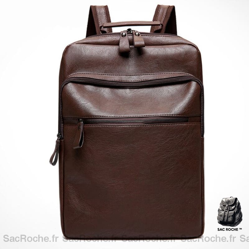 Sac À Dos Homme Cuir Marron Urbain. Sac