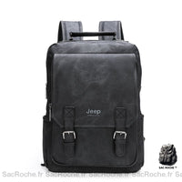 Sac à dos homme cuir noir - Sac Roche ™