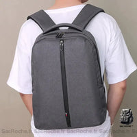Sac à dos homme élégant ordinateur - modèle Gris clair - Sac Roche ™
