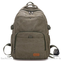 Sac à dos homme en canvas - modèle Vert - Sac Roche ™