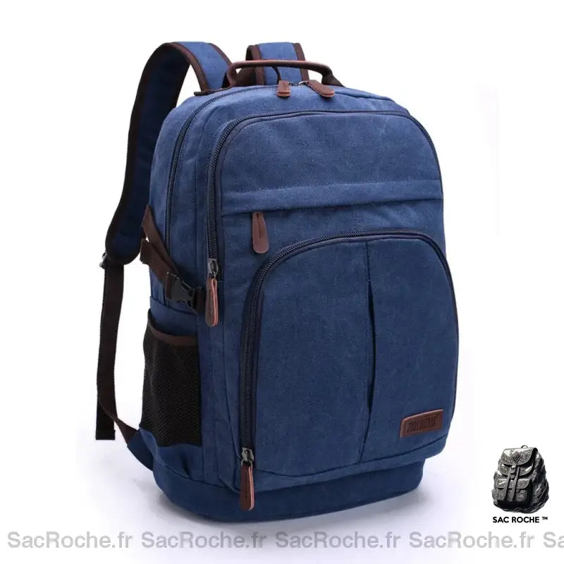 Sac À Dos Homme En Cuir Bleu