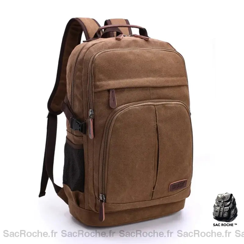 Sac À Dos Homme En Cuir Brun