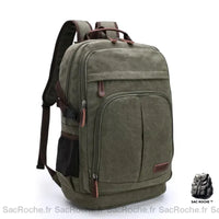 Sac à dos homme en cuir - modèle Vert - Sac Roche ™