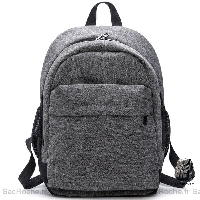 Sac À Dos Homme En Tissu Respirant Gris Sac Dos Homme