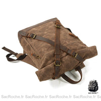 Sac à dos homme en toile vintage - modèle Marron - Sac Roche ™
