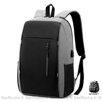 Sac À Dos Homme Ergonomique Confortable. Gris Sac