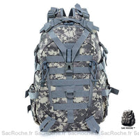 Sac à dos homme militaire compact - modèle Camouflage gris - Sac Roche ™