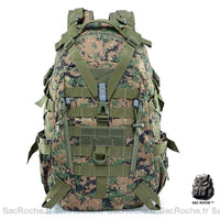 Sac à dos homme militaire compact - modèle Jungle Digital - Sac Roche ™