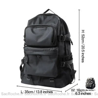 Sac à dos homme mode - modèle Noir ( 17 pouces) 30L - Sac Roche ™