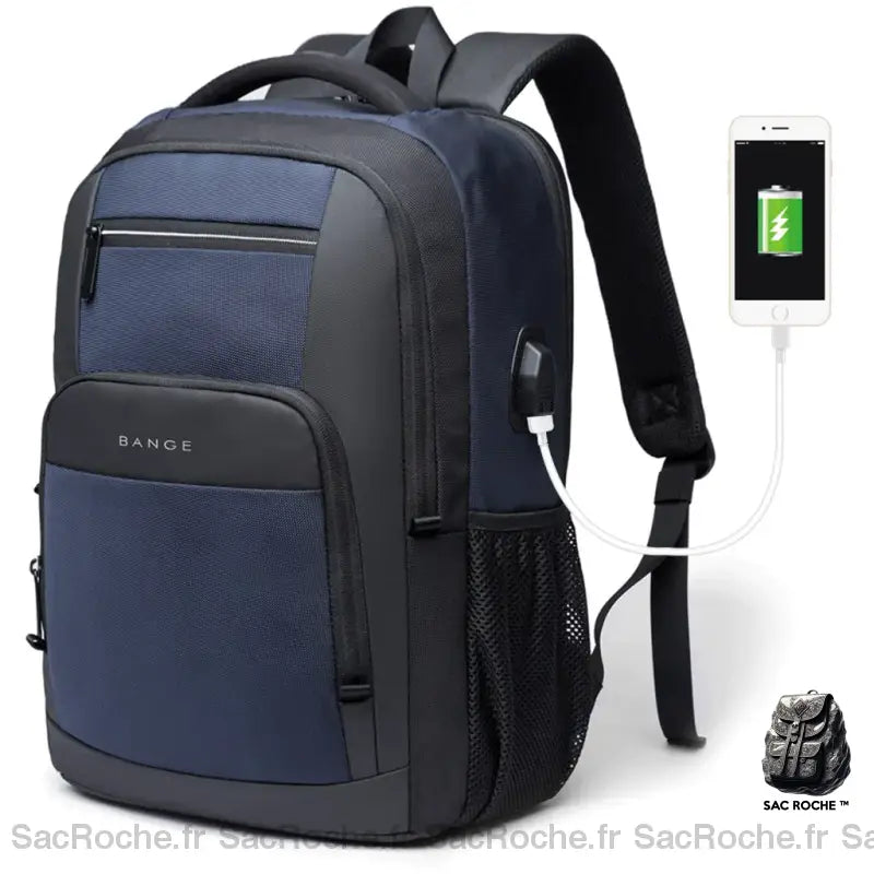 Sac À Dos Homme Ordinateur Efficace Bleu Sac