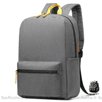 Sac À Dos Homme Polyvalent Collège/Lycée Gris Sac A Dos Ordinateur