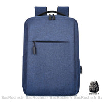 Sac à dos homme pour ordinateur - modèle Bleu - Sac Roche ™