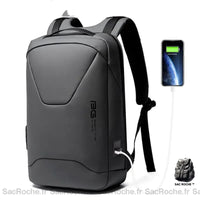 Sac à dos homme pour ordinateur - modèle Gris - Sac Roche ™
