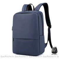 Sac à dos homme rectangle - modèle Bleu - Sac Roche ™