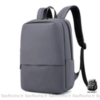 Sac à dos homme rectangle - modèle Gris - Sac Roche ™