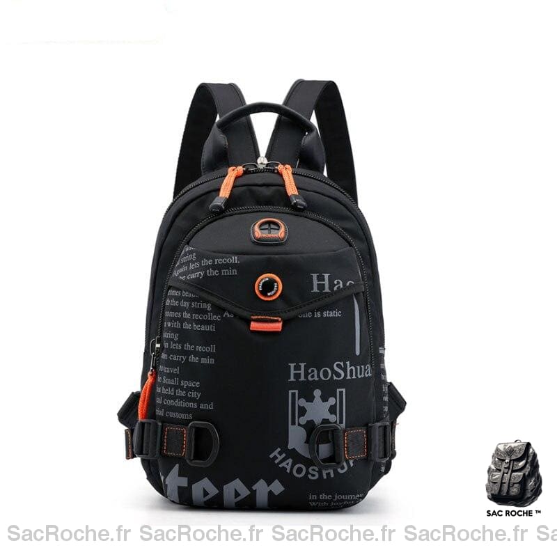 Sac à dos compact et stylé homme - Noir - Sac à dos Sac