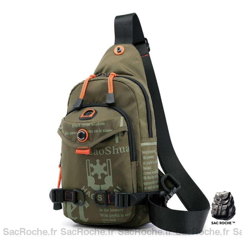 Sac À Dos Homme Tendance Petit Vert Armée