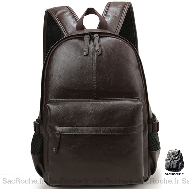 Sac À Dos Homme Tendance Qvn-00159 Marron Sac