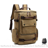 Sac à dos homme vintage compact - modèle Moutarde - Sac Roche ™