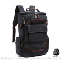 Sac à dos homme vintage compact - modèle Noir - Sac Roche ™