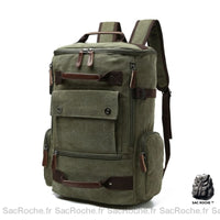 Sac à dos homme vintage toile - Sac Roche ™