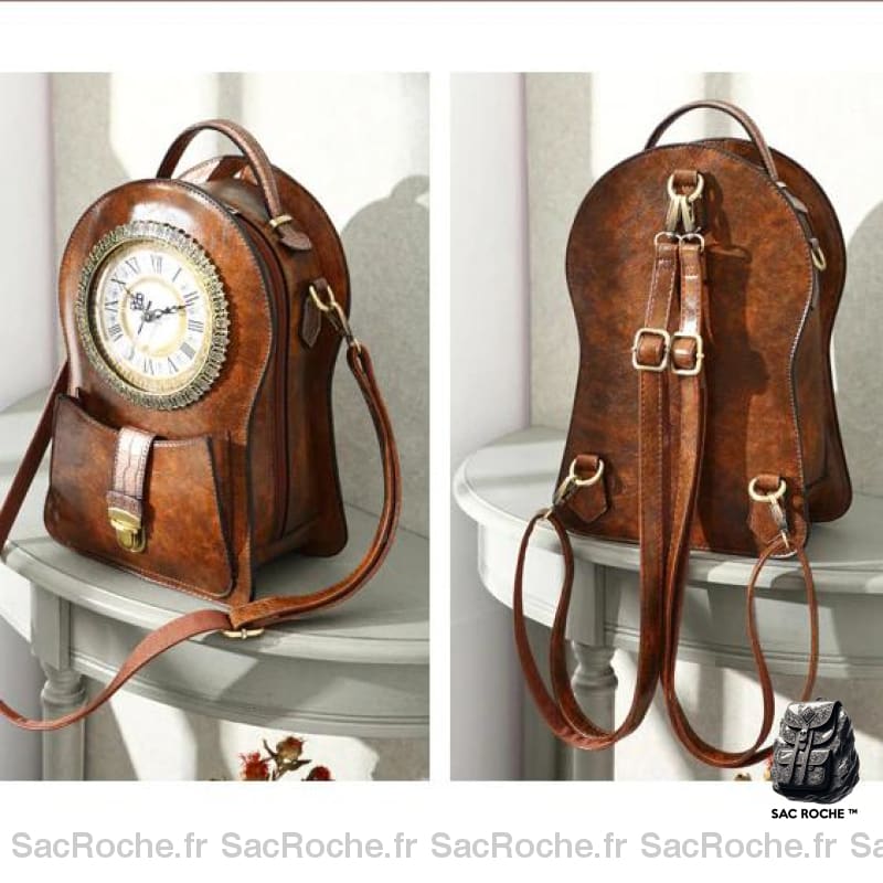 Sac À Dos Horloge Vintage Homme