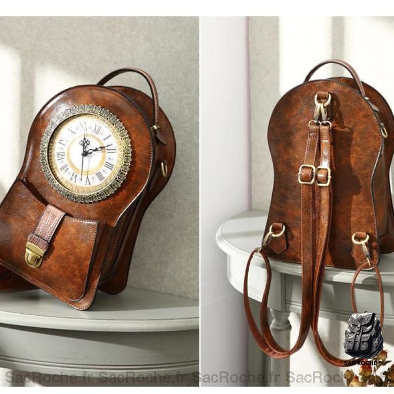 Sac À Dos Horloge Vintage Homme