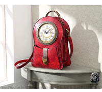 Sac à dos horloge vintage - modèle Rouge - Sac Roche ™