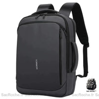 Sac à dos imperméable 17 pouces - modèle Gris - Sac Roche ™
