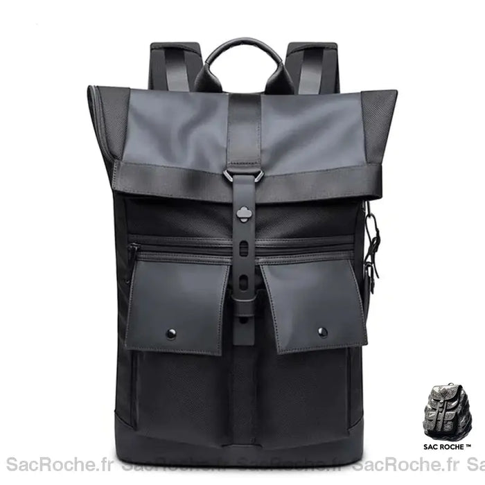 Sac À Dos Imperméable Pour Homme Noir Sac Ordinateur