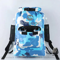 Sac à dos imperméable randonnée - modèle Bleu camo - Sac Roche ™