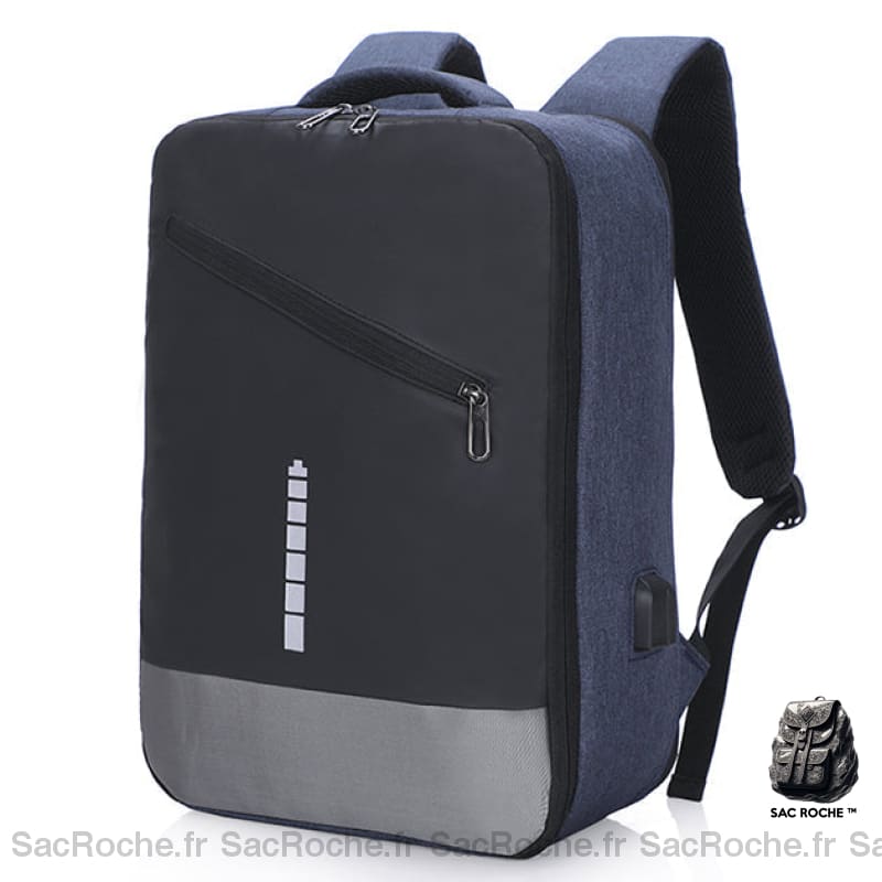 Sac À Dos Intelligent Double Compartiment Frontal Bleu Sac A Dos Ordinateur