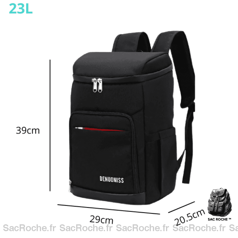 Sac À Dos Iso Noir 23L Dos Isotherme