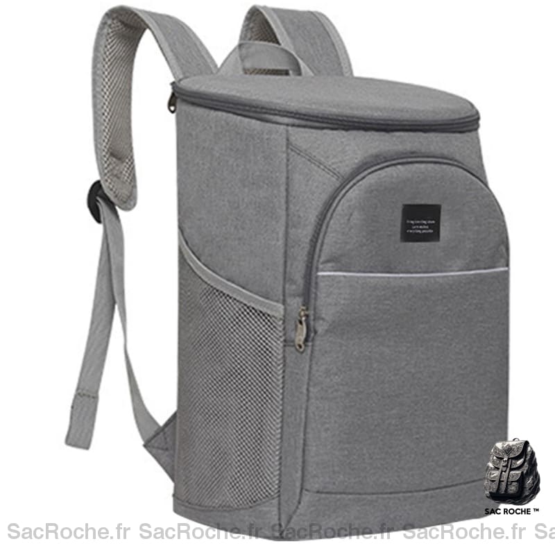 Sac à dos isotherme 18L au design épuré - Gris - Sac à dos Boîte à déjeuner