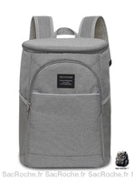 Sac à dos isotherme 20L : pratique et frais - modèle Gris - Sac Roche ™