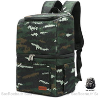 Sac à Dos Isotherme 23 litres - modèle Camouflage Vert - Sac Roche ™