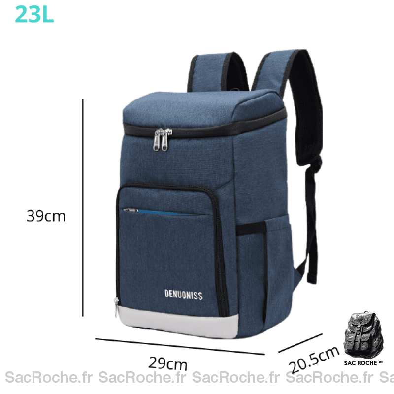 Sac À Dos Isotherme Bleu - Fraîcheur Assurée 23L Dos Isotherme