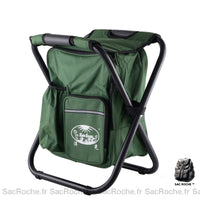 Sac à dos isotherme chaise portable - modèle Vert - Sac Roche ™