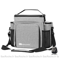Sac à dos isotherme compact et moderne - modèle Gris - Sac Roche ™