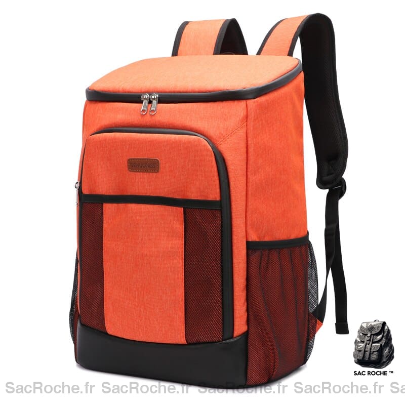 Sac à dos isotherme et étanche style militaire - Orange - Sac Une glacière