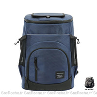 Sac à dos isotherme glacière uni - modèle Bleu - Sac Roche ™