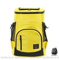 Sac à dos isotherme glacière uni - modèle Jaune - Sac Roche ™