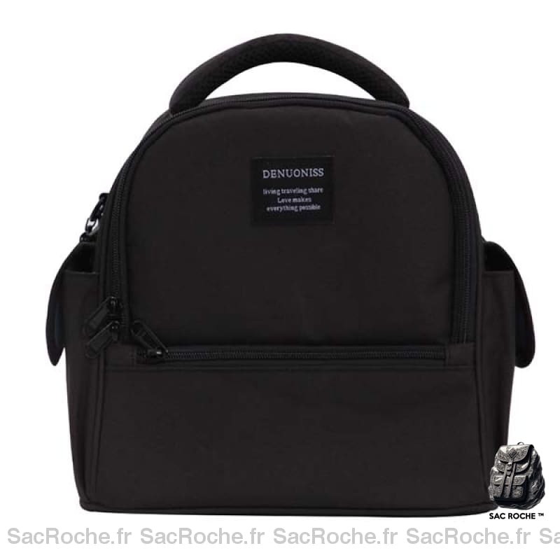 Sac À Dos Isotherme Noir Compact Dos Isotherme