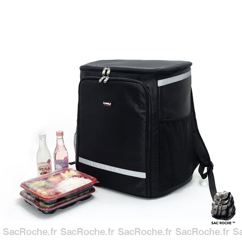 Sac À Dos Isotherme Noir Livraison Nourriture