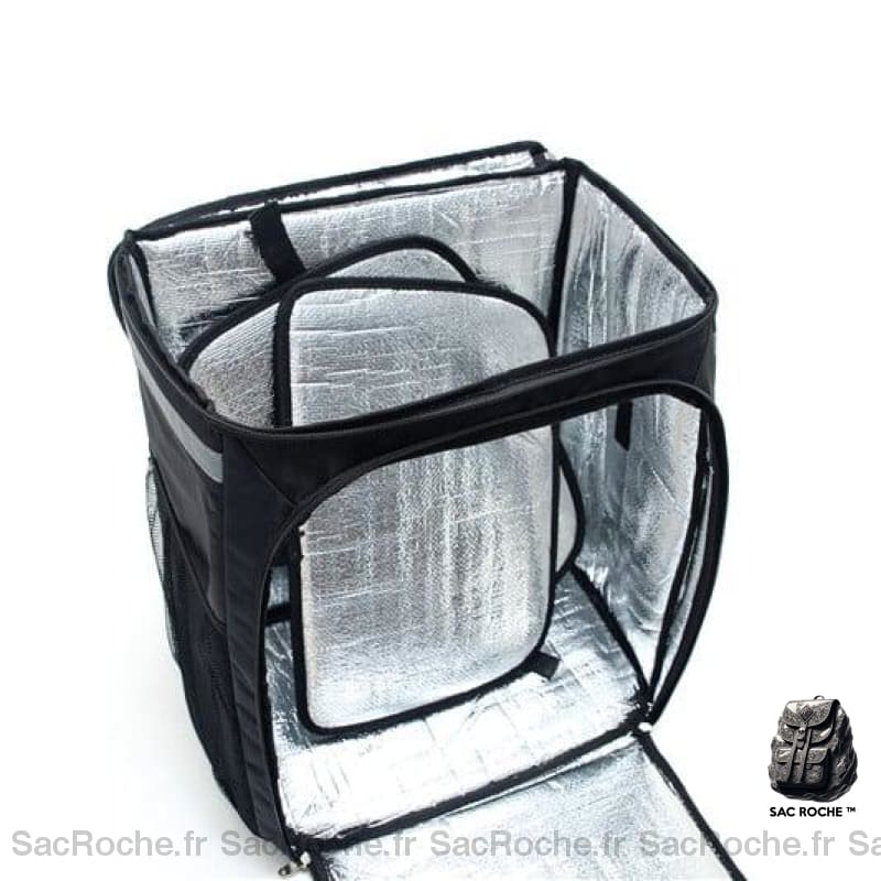 Sac À Dos Isotherme Noir Livraison Nourriture