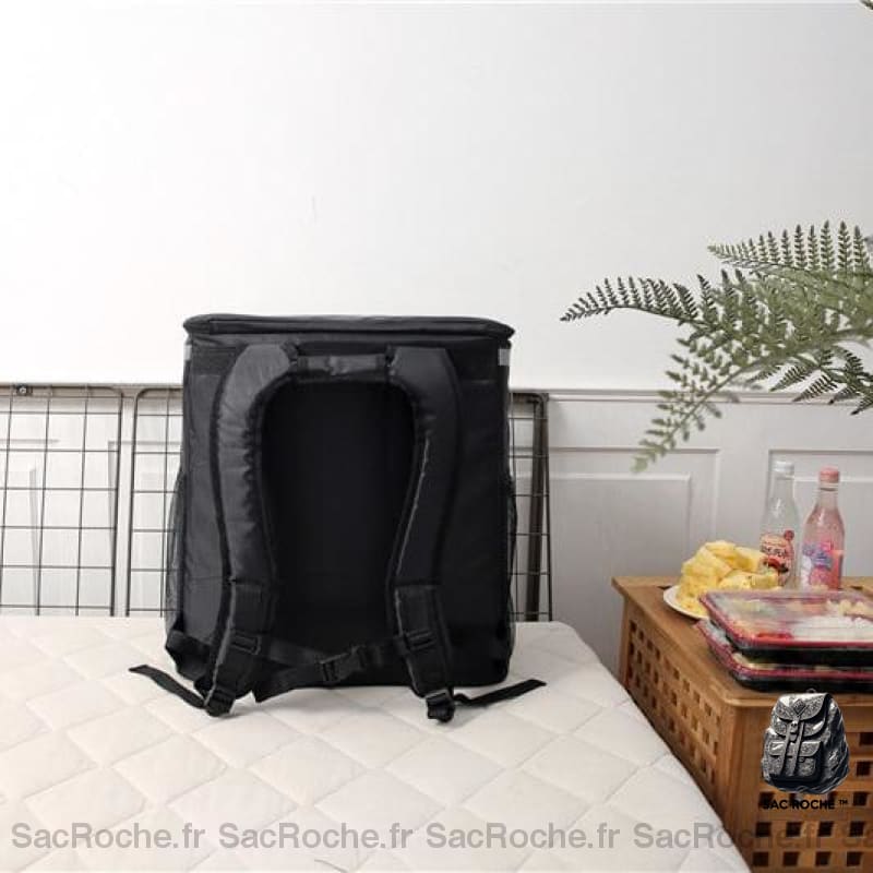 Sac À Dos Isotherme Noir Livraison Nourriture
